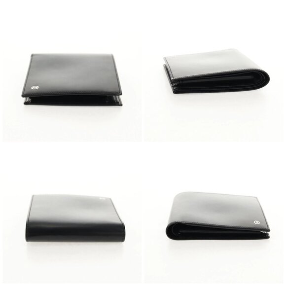 CARTIER Bifold Wallet Leather Black Auth am9307V - Picture 16 of 16